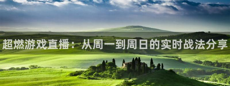 天美娱乐注册登录平台：超燃游戏直播：从周一到周日的实时战法分